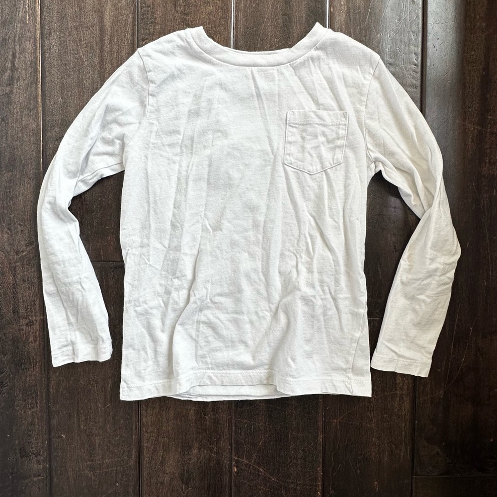 White Long Sleeve Shirt Kids 7